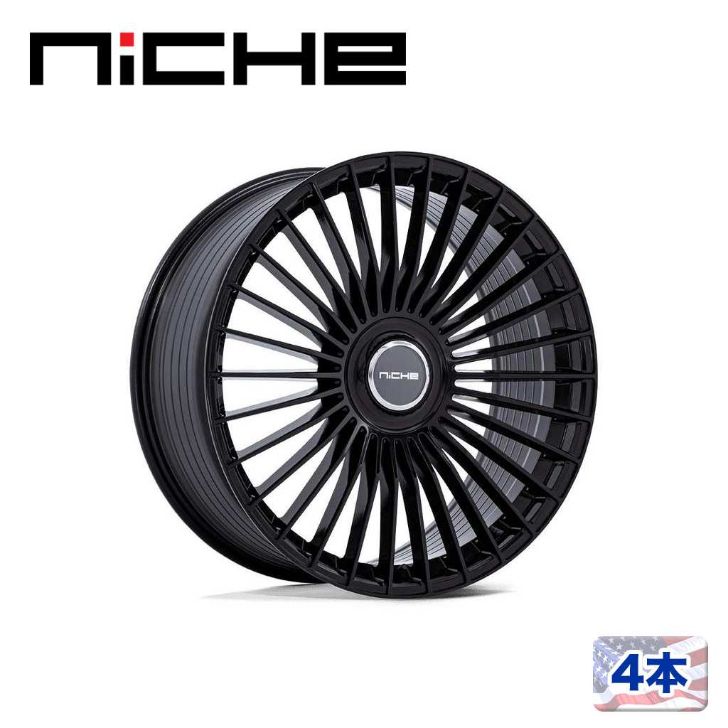 乐天商城 - 【NICHE 正規品】21インチ アルミホイール 4本NC282 SERENE 21×10.5 5H 120 +38 CB72.56GLOSS BLACK(グロスブラック)汎用/NC282BX21055N38