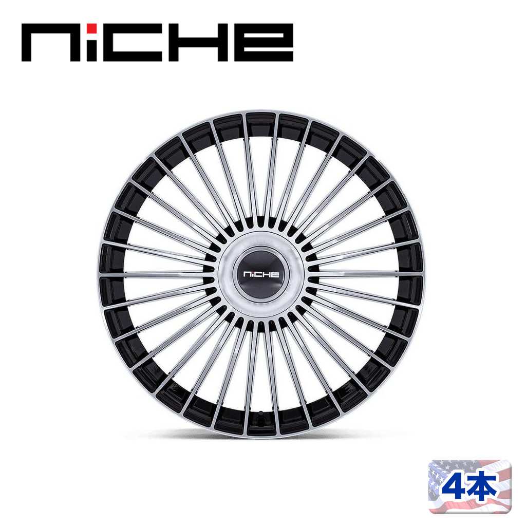 乐天商城 - 【NICHE 正規品】21インチ アルミホイール 4本NC282 SERENE 21×10.5 5H 120 +38 CB72.56GLOSS BLACK W/ MACHINED FACE(グロスブラック/マシーンドフェイス)汎用/NC282BD21055N38
