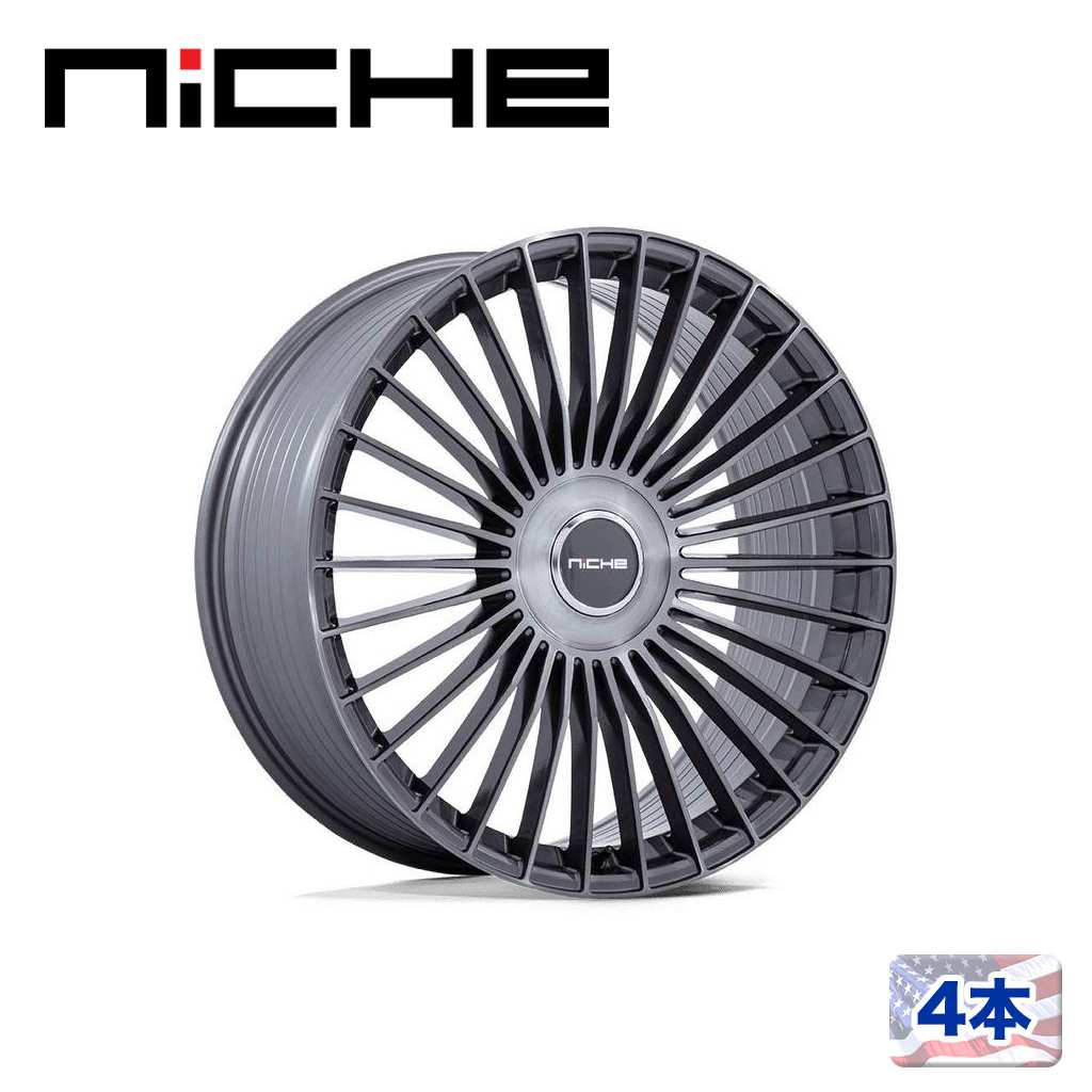 Rakuten - 【NICHE 正規品】21インチ アルミホイール 4本NC282 SERENE 21×9 5H 120 +20 CB72.56GLOSS TITANIUM BRUSHED(グロスチタニウムブラッシュド)汎用/NC282AR21905N20