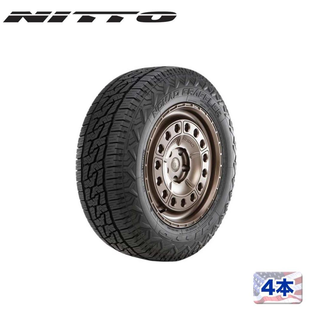 【NITTO TIRE(ニットータイヤ)正規品】18インチタイヤ 4本セットNOMAD GRAPPLER 255/55R18ラジアルタイヤ ブラックレタークロスオーバーテレーン 汎用