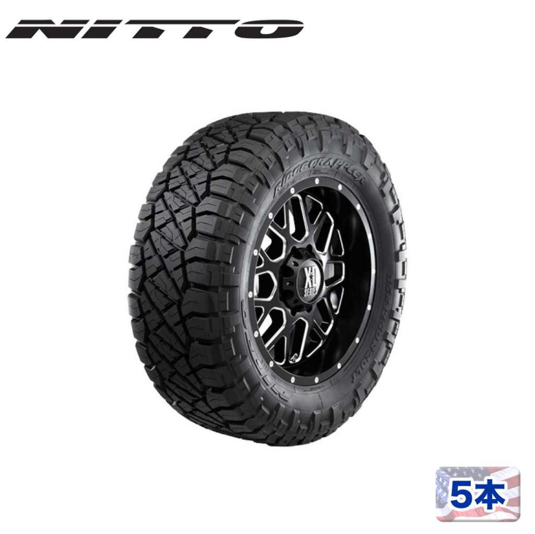 Rakuten - 【NITTO TIRE(ニットータイヤ)正規品】18インチタイヤ 5本セットRIDGE GRAPPLER 255/55R18ラジアルタイヤ ブラックレターMT M/T マッドテレーン 汎用
