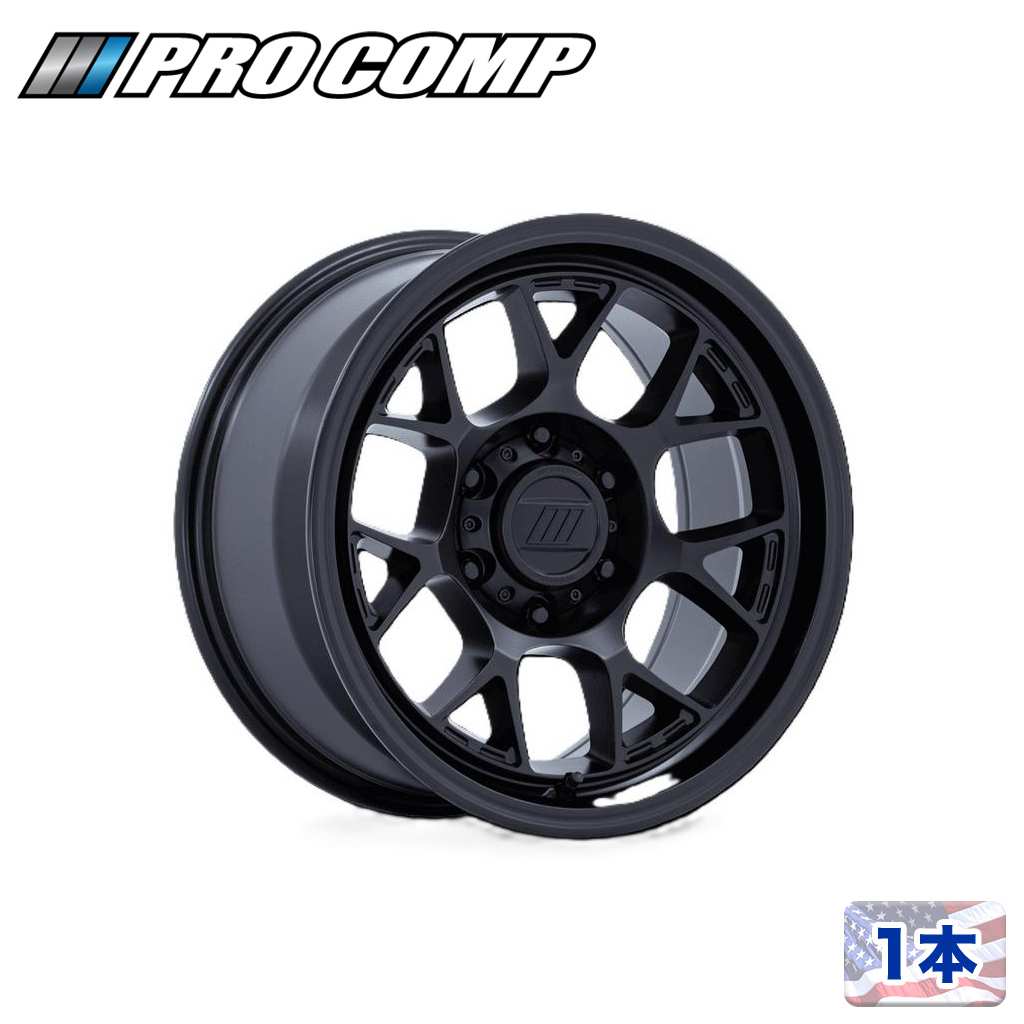 樂天商城 - 【PRO COMP 正規品】17インチアルミホイール 1本 PA205 WRAITH17×8J 6H 135 +20 CB87.1マットブラック 汎用