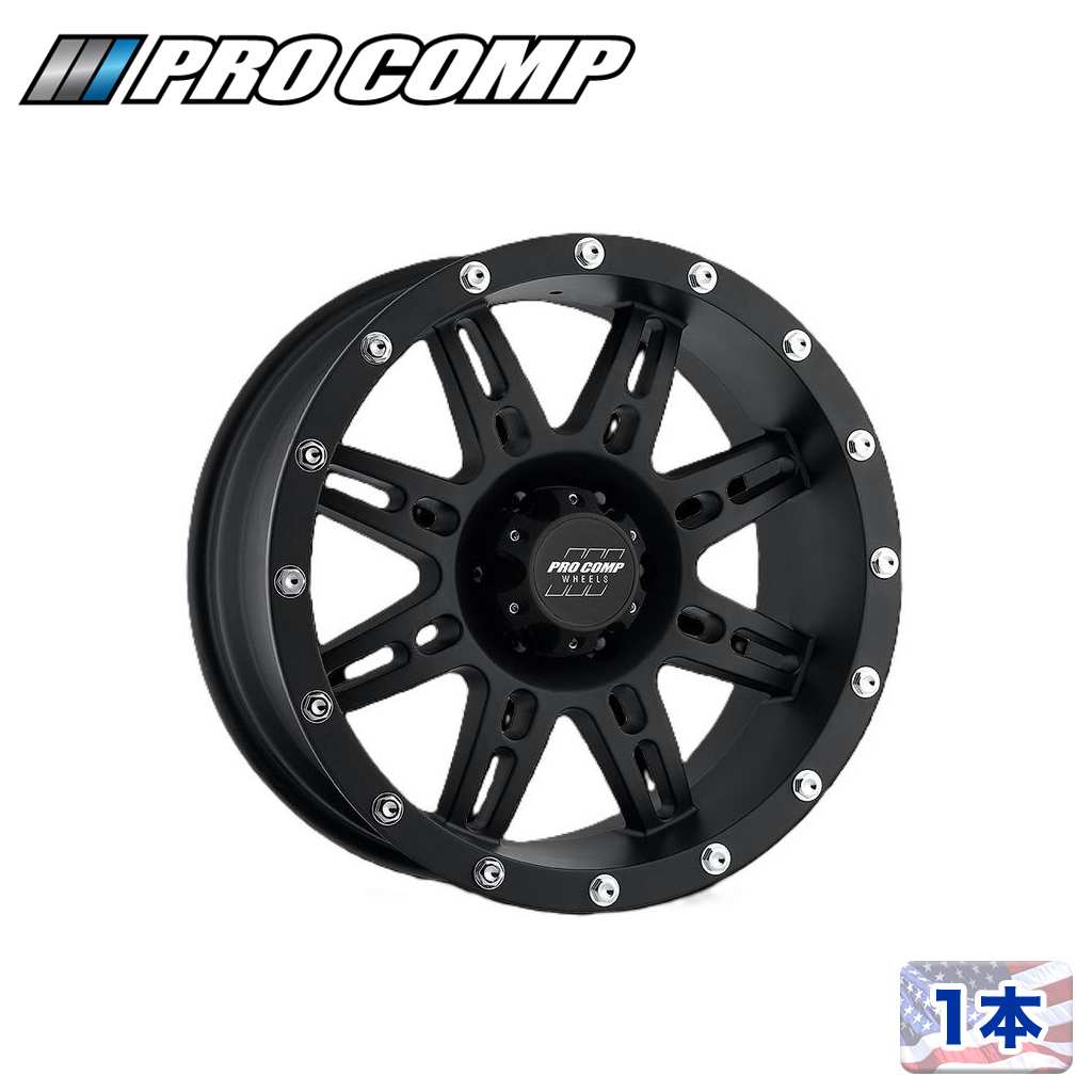 樂天商城 - 【PRO COMP 正規品】18インチアルミホイール 1本 PA31 STRYKER18×9J 6H 135 ±0 CB87.1フラットブラック 汎用