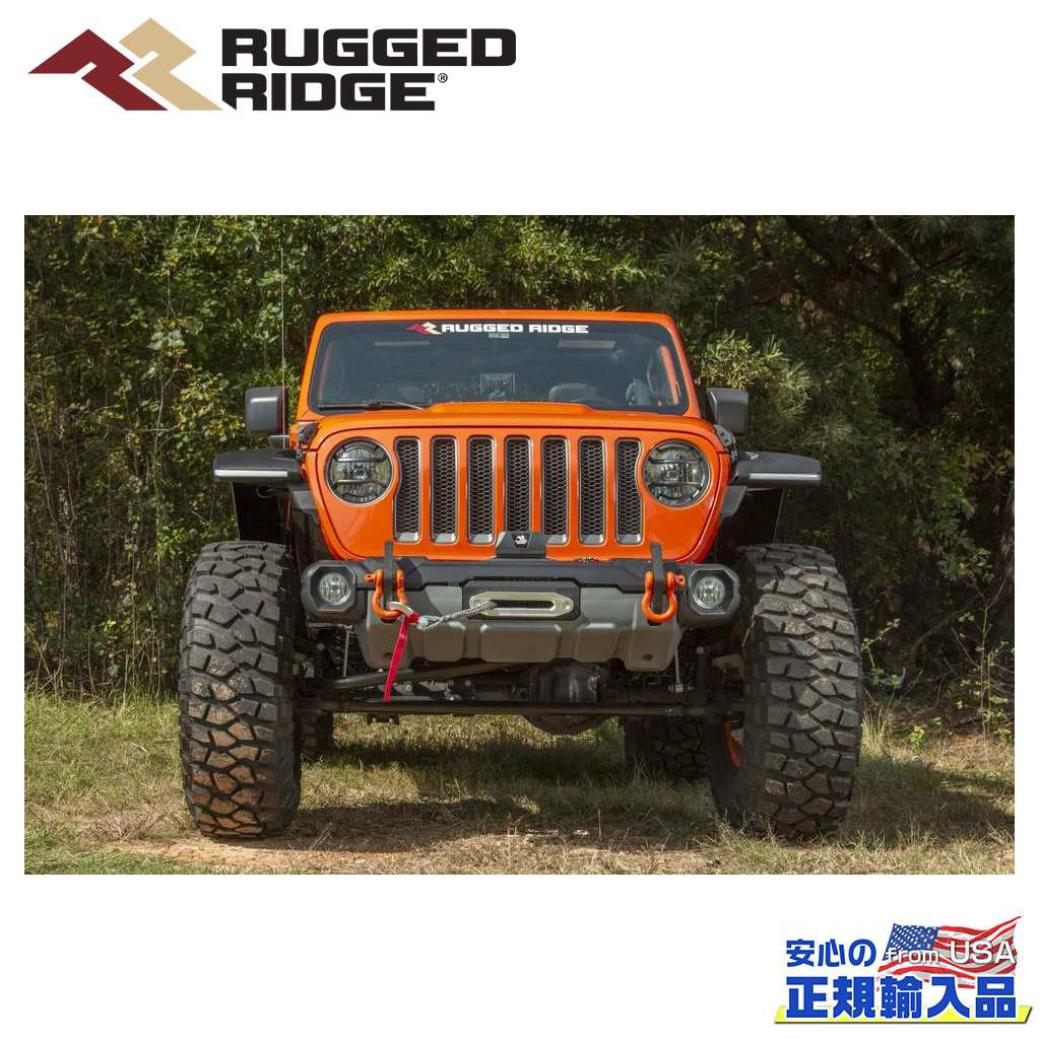 【RUGGED RIDGE(ラギッドリッジ)正規輸入品】VENATOR スタビーフロントバンパー オーバーライドバー無しJeep GLADIATOR ジープ グラディエーター JT クルーキャブ 2020年～Jeep Wrangler ジープ ラングラー JL 2018年～