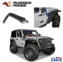 【RUGGED RIDGE (ラギッドリッジ)正規輸入品】フラットスタイル オーバーフェンダー/フェンダーフレア 一台分Jeep Wrangler ジープ ラングラー JL 2018年～現行