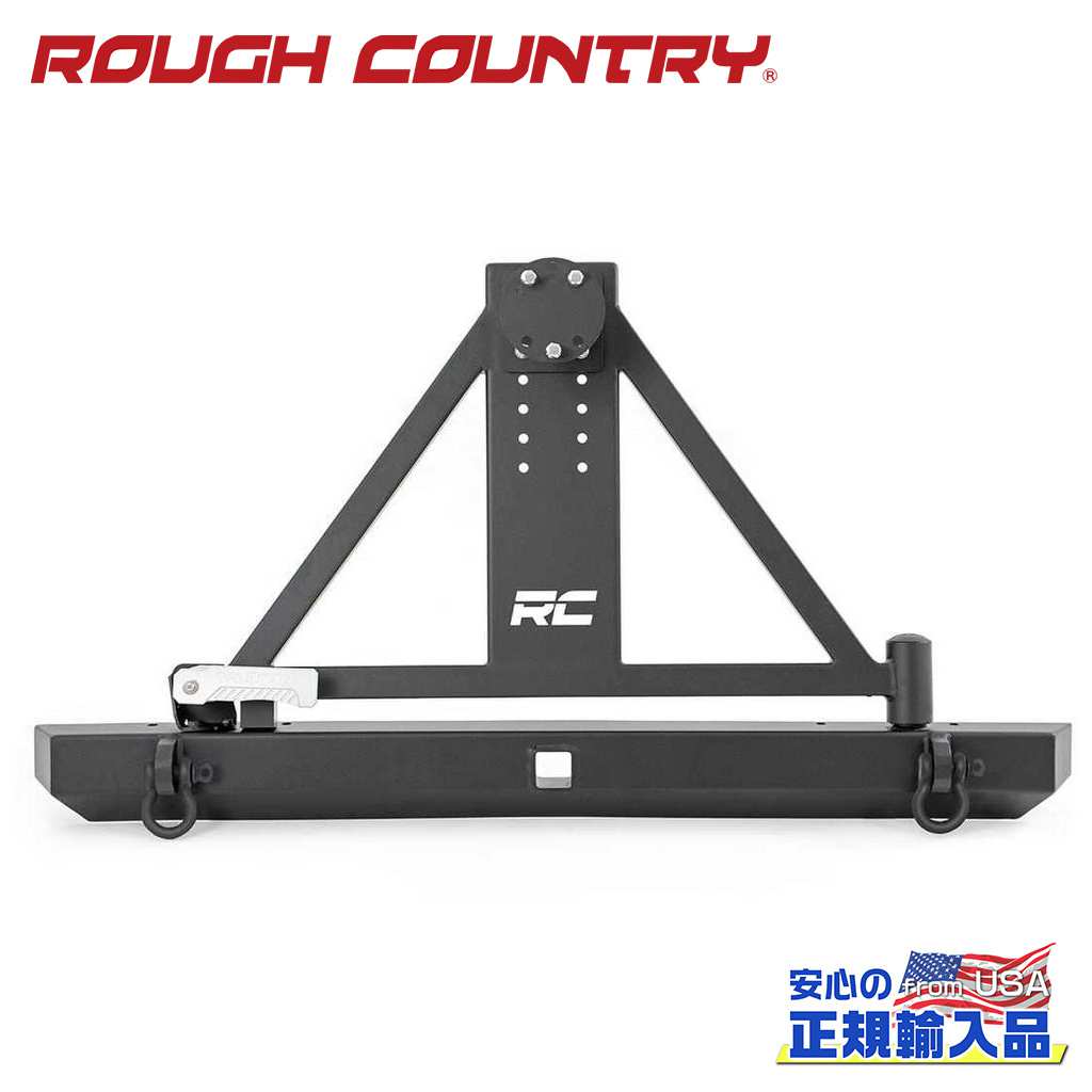 樂天商城 - 【ROUGH COUNTRY(ラフカントリー)正規代理店】タイヤキャリア付き リアバンパーJeep Wrangler ジープ ラングラー YJ/TJ 4WD1987年〜2006年