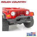 【ROUGH COUNTRY(ラフカントリー)正規代理店】フロントバンパー LEDライト付きJeep Wrangler ジープ ラングラー YJ/TJ 4WD1987年～2006年