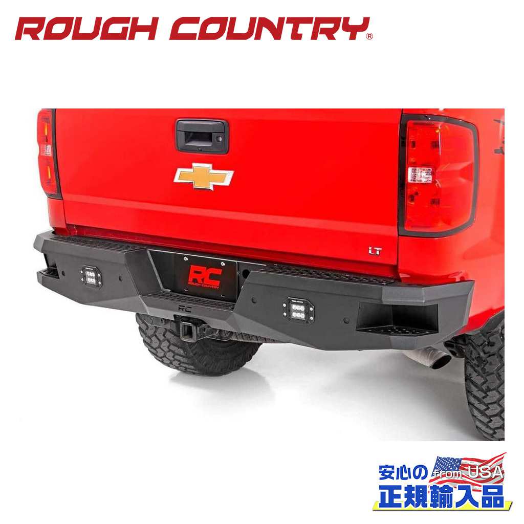 【ROUGH COUNTRY(ラフカントリー)正規代理店】リアバンパー ブラックシリーズ LEDライト付きシボレー シルバラード1500/GMC シエラ1500 2WD/4WD2007年〜2018年