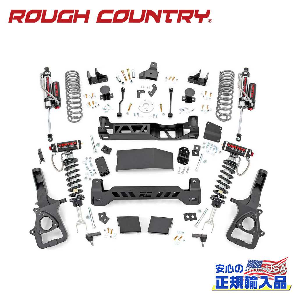 【ROUGH COUNTRY(ラフカントリー)正規輸入総代理店】6インチリフトキット ＜BR＞Dodge Ram ダッジ ラム1500 4WD 2019年～現行