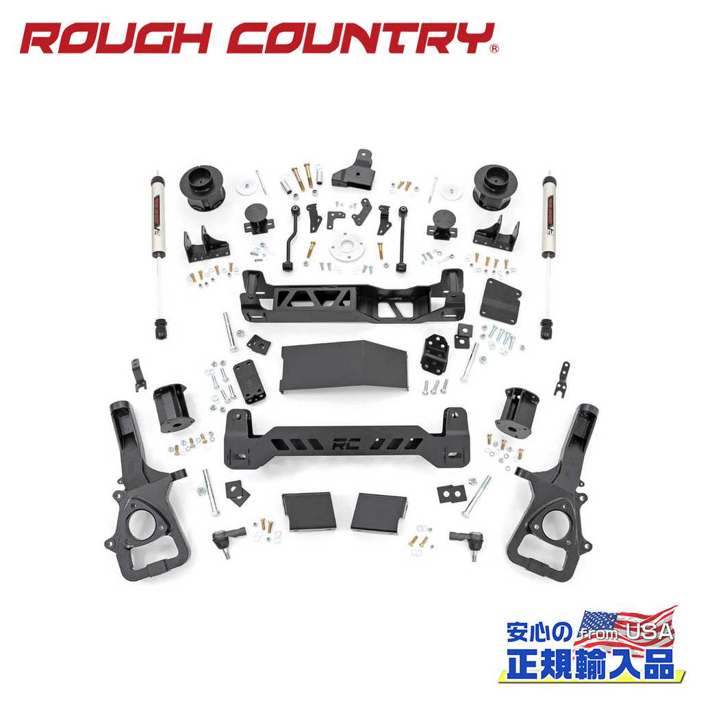 【ROUGH COUNTRY(ラフカントリー)正規輸入総代理店】5インチリフトキット ＜BR＞Dodge Ram ダッジ ラム1500 4WD・エアライド 2019年～現行