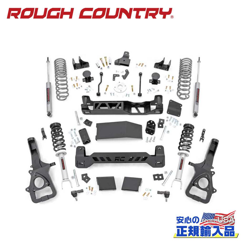 【ROUGH COUNTRY(ラフカントリー)正規輸入総代理店】6インチリフトキット ＜BR＞Dodge Ram ダッジ ラム1500 4WD 2019年～現行