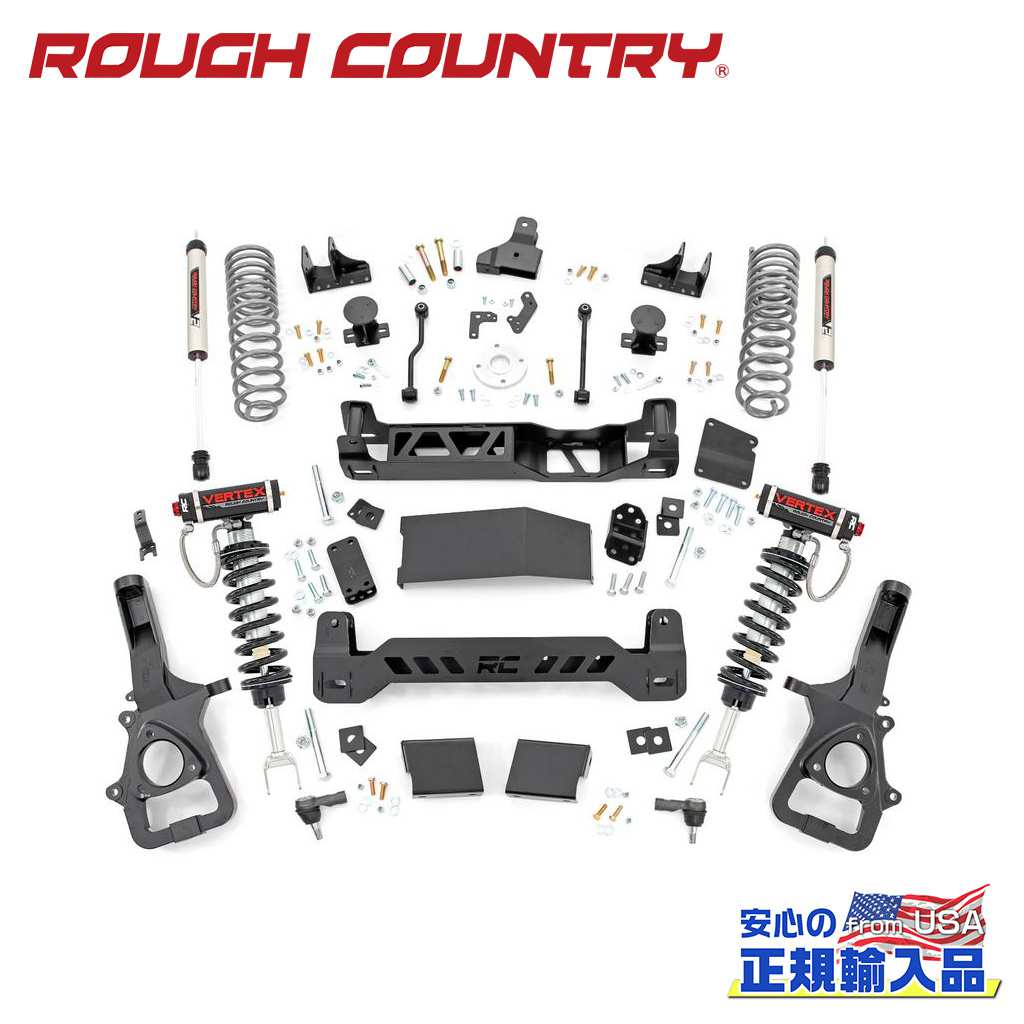 【ROUGH COUNTRY(ラフカントリー)正規輸入総代理店】6インチリフトキット ＜BR＞Dodge Ram ダッジ ラム1500 4WD 2019年〜現行