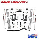 【ROUGH COUNTRY(ラフカントリー)正規輸入総代理店】3.5インチリフトアップキット/サスキットM1モノチューブショック付き 4ドア専用 Jeep Wrangler ジープ ラングラー JL アンリミテッド 2018年~