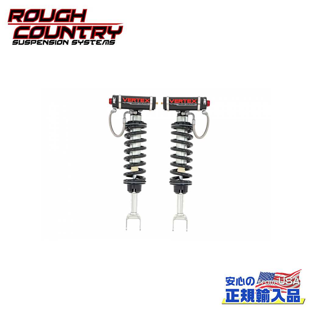 【ROUGH COUNTRY(ラフカントリー)正規輸入総代理店】6インチアップ用 フロントアジャスタブルコイルオーバーダッジ ラム Ram 1500(4WD) 2019年〜2020年