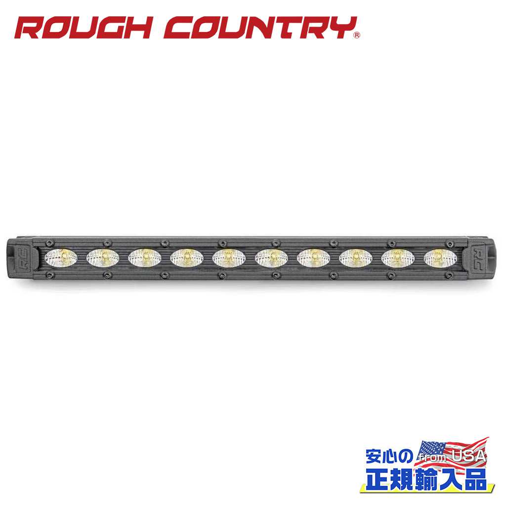 樂天商城 - 【ROUGH COUNTRY(ラフカントリー)正規代理店】10インチ 1列 LEDライトバーキット ストレート 1本汎用