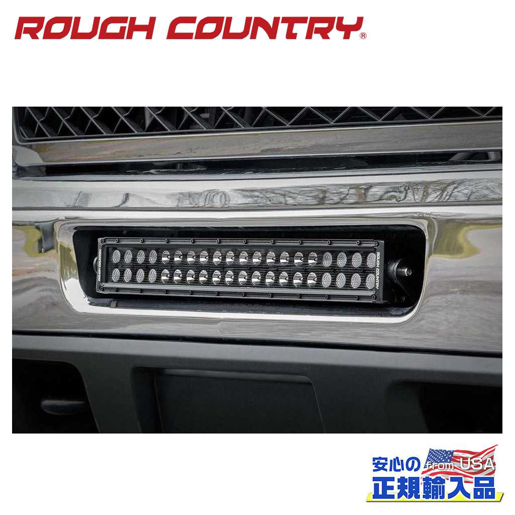 ●商品について●BRAND(読み)ROUGH COUNTRY(ラフカントリー)正規代理店商品内容 20インチ LEDライトバーマウント(バンパー用)適合車種 シボレー シルバラード2500HD 4WD適合年式・型式 2011年〜2014年材質 スチールフィニッシュ ブラックフィニッシュ説明 -付属品 -メーカー品番 70522商品重量 -商品詳細1 商品詳細 ・ライトバー取付ブラケット ・ハードウェア商品詳細2 特徴 ・ブラケットは視界から隠れて取り付けられます商品詳細3 取付：ボルトオン予備事項1 関連商品 20インチ 1列 LEDライトバー・2列LEDライトバーと互換性があります ・20インチ 1列 LEDライトバーはこちら→RC70720 ・20インチ 2列 LEDライトバーはこちら→RC70920予備事項2 -予備事項3 -取り付けにあたっての注意事項1 取り付けポイントから取り付けポイントまで22-3/16インチ(約 56.3cm)の単列ライトバーで動作するように設計されています取り付けにあたっての注意事項2 ライトバーは付属しません取り付けにあたっての注意事項3 GMCモデルには適合しませんテクニカルレベル -取り付け予想時間 1〜2時間梱包 サイズ 縦 12.7cm梱包 サイズ 横 13.335cm梱包 サイズ 高さ 33.8709cm梱包 3サイズ 計 59.9059cm梱包 本体重量 0.79275●弊社管理欄●ロケーション番号-管理番号 RC70522出荷番号 RC70522