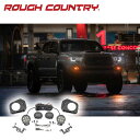 【ROUGH COUNTRY 正規品】Black Series 3.5インチLEDフォグライト 発光色:アンバーUSトヨタ タコマ 2016年~2023年