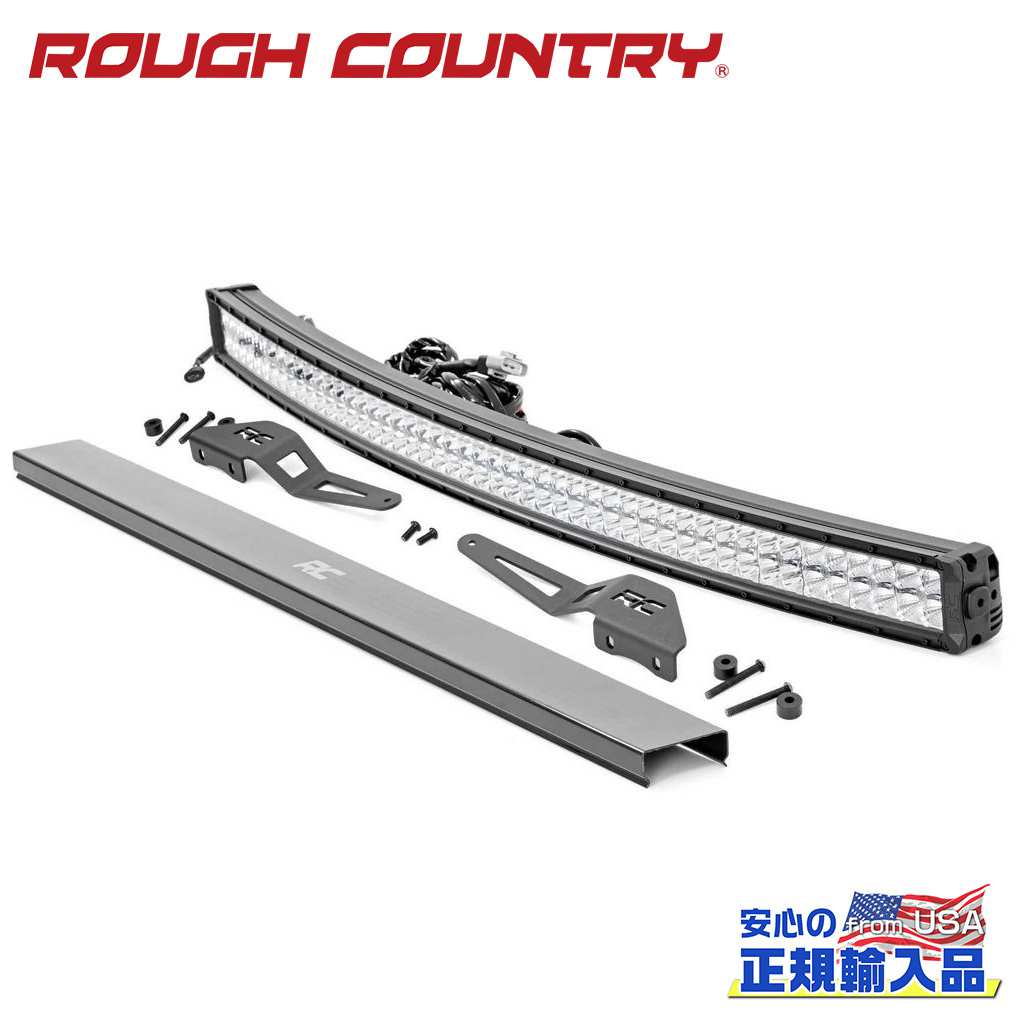 【ROUGH COUNTRY(ラフカントリー)正規代理店】50インチ LEDライトバー ブラックシリーズ・アンバーDRL付きTOYOTA トヨタ FJクルーザー 2WD/4WD2007年～2014年