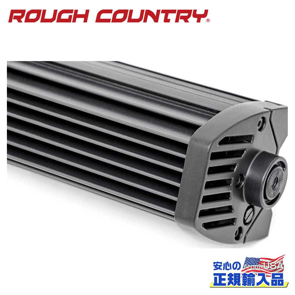 樂天商城 - 【ROUGH COUNTRY(ラフカントリー)正規代理店】54インチ 2列 LEDライトバー カーブ型・ホワイトDRL付き 1本汎用