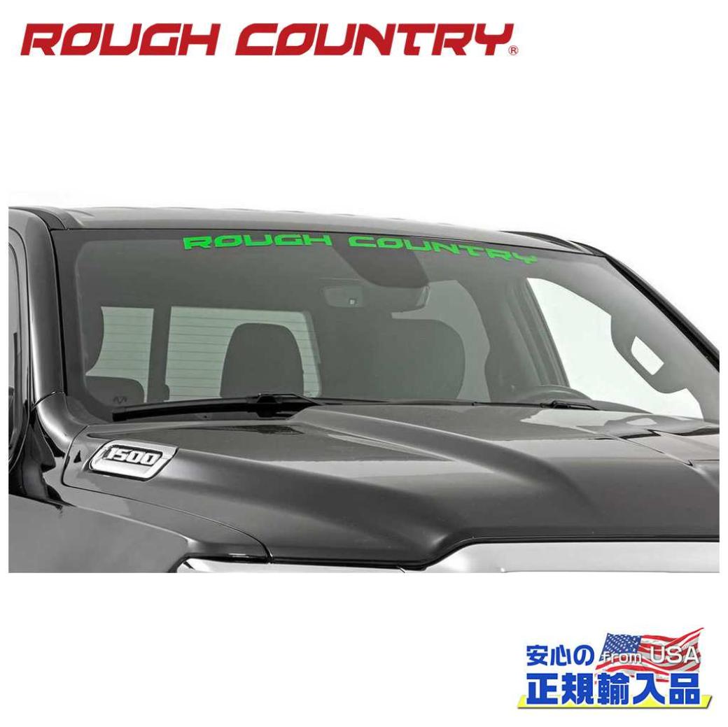 【ROUGH COUNTRY(ラフカントリー)正規代理店】35インチ ウィンドウデカール/ステッカー 約 88.9×9.14cmケリー・グリーン汎用