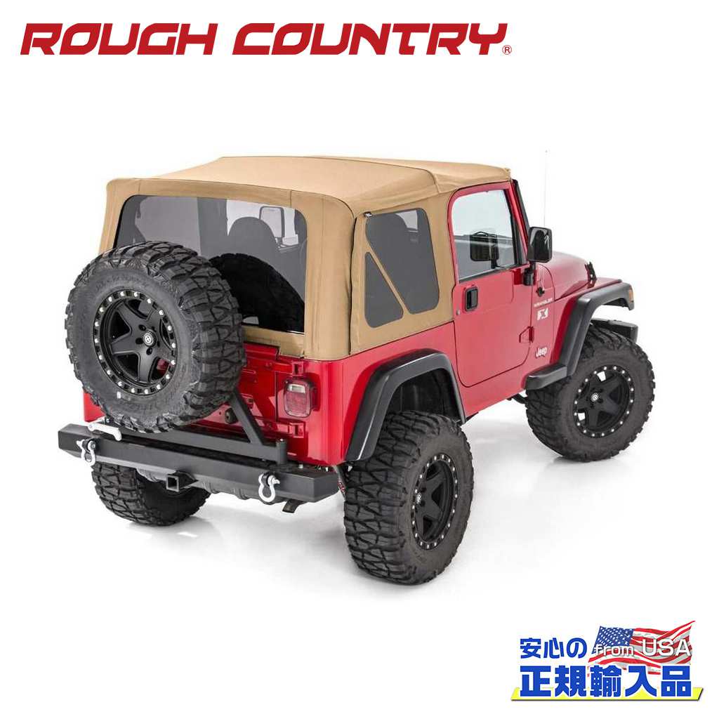 【ROUGH COUNTRY(ラフカントリー)正規代理店】交換用 ソフトトップ ハーフドア用・スパイスJeep Wrangler ジープ ラングラー TJ 4WD1997年〜2006年