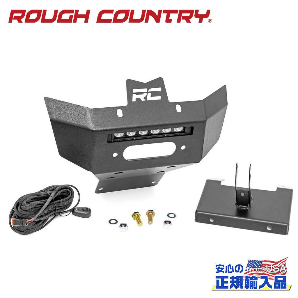 樂天商城 - 【ROUGH COUNTRY(ラフカントリー)正規代理店】フロントバンパー/ウインチバンパー ウインチマウント・6インチライトバー付きCAN-AM レネゲード 4WD2012年〜2019年