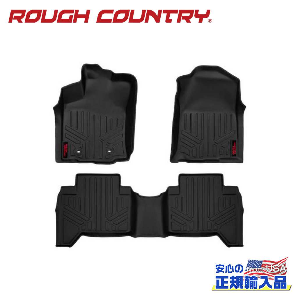 楽天DOLONCO（ドロンコ）【ROUGH COUNTRY（ラフカントリー）正規輸入総代理店】フロアマット 一台分USトヨタ TACOMA タコマ ダブルキャブ2016年～現行