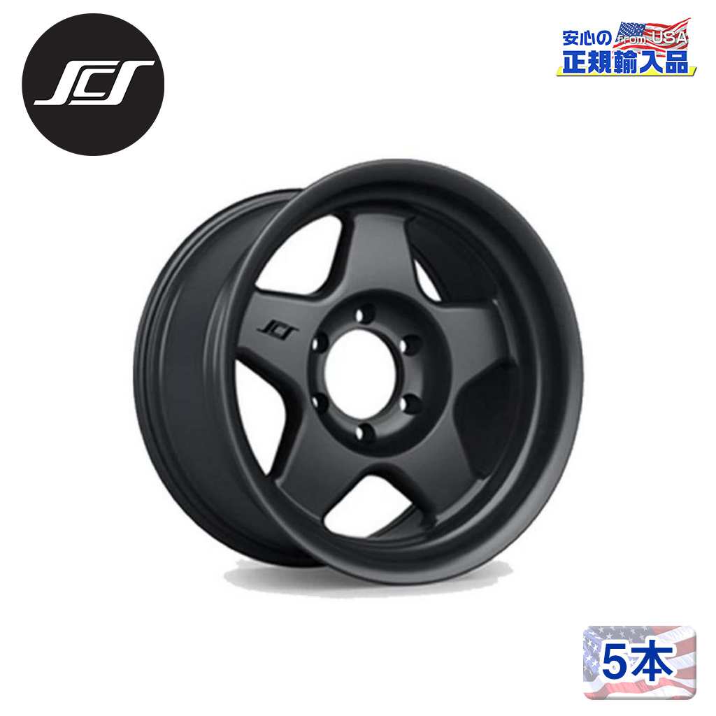 【SCS(ステルスカスタムシリーズ)正規品】16インチアルミホイール 5本セットF5 16×8J 6H139.7 -25 CB106.1汎用