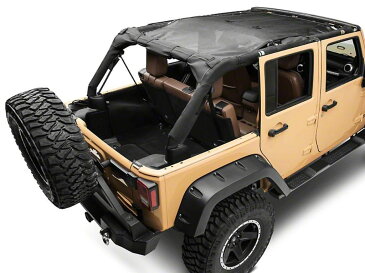 【Smittybilt (スミッティビルト) 正規輸入代理店】エクステンド メッシュトップブラックJEEP ジープ JK ラングラー 前期 4ドア用 2007年〜2011年