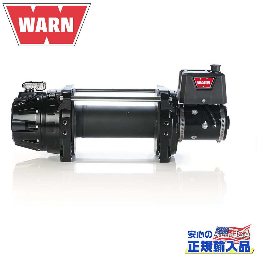 【WARN(ウォーン)USA正規品】G2シリーズ 9DC 電動ウインチ 10インチドラムシンスティックロープ/合成ロープ 11mm×30m 最大牽引力:約4,080kg 汎用