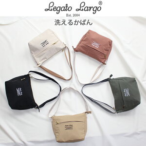 ＼ネコポス送料無料／＼正規品／Legato Largo レガートラルゴ 　ミニ ショルダーバッグ　 肩掛け　 斜めがけ 洗える　丸洗い　5色展開　レディ−スバッグ　合皮　通勤　通学　かわいい　おしゃれ　レディース　高校生　女子　女の子　ユニセックス　手提げ　LT-U0063