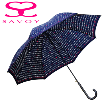 【3980円以上で送料無料】サボイ SAVOY 31-6048 ネイビー ベアボーダープリント 60cm ジャンプ傘 クマ くま柄 傘 ネイビー 【RCP】傘 レディース/傘 女の子/傘 レディース/かさ 女の子/かさ 婦人/傘