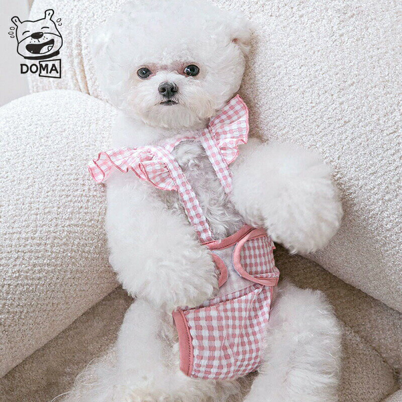 【全商品ポイント5倍】犬服 夏服 小型犬 サニタリーパンツ マナーパンツ マナーウェア フリル おむつカバー 女の子用 発情期用 生理用 尿もれ オシッコ対策 ずれない マナー ズレ防止 おでかけ マーキング防止 四季着用OK 2