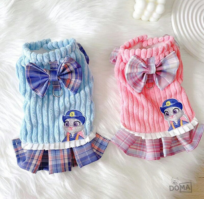 犬服ワンピースセーラー服フリフリス...