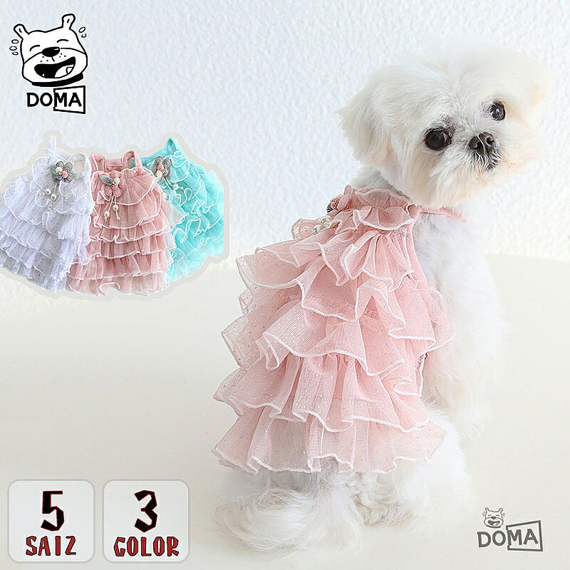 犬夏服ドッグウェアワンピース猫服綿...