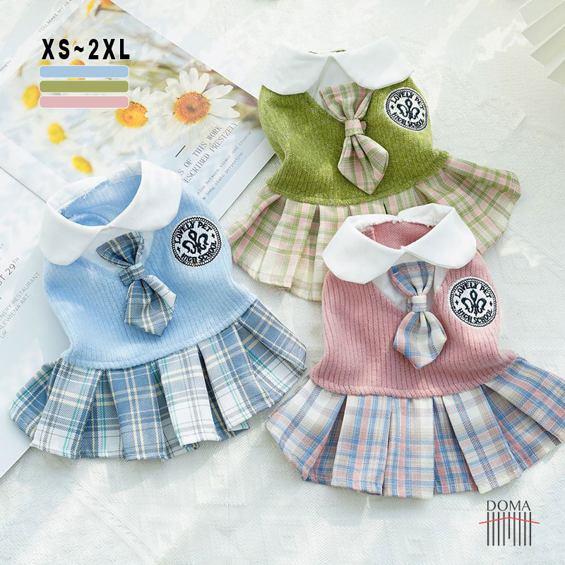 犬服ワンピースセーラー服フリフリス...