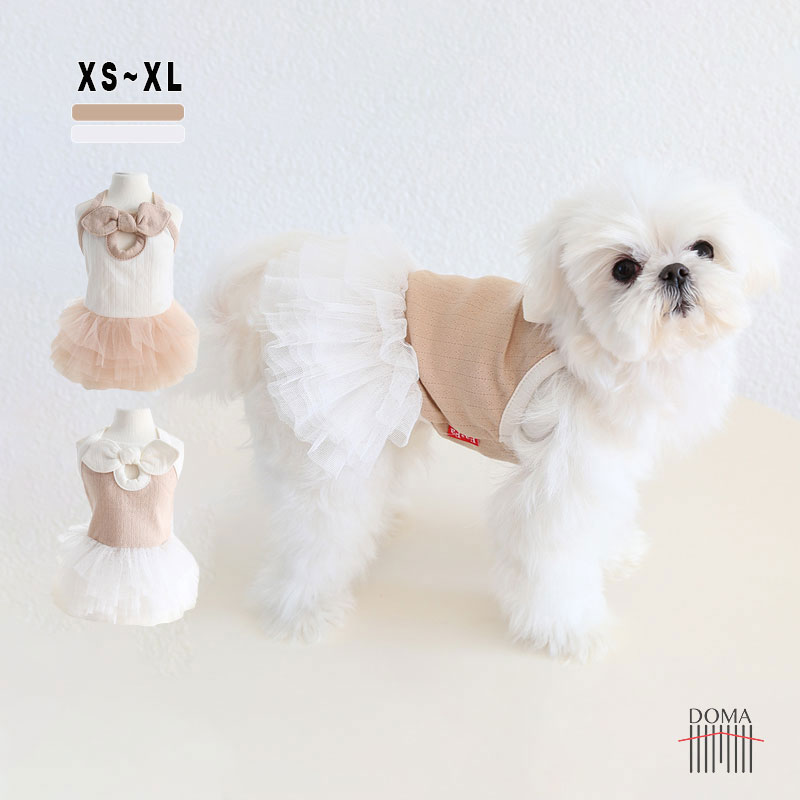 Rakuten - 【全商品ポイント5倍】NEW! 超可愛い 犬の服 ワンピース キャミワンピース フリル チュチュワンピース 涼しい おしゃれ おもしろ かわいい 可愛い 着せやすい 女の子 男の子 猫服 伸縮性抜群 抜け毛防止 お散歩ウェア ペアルック インスタ映え
