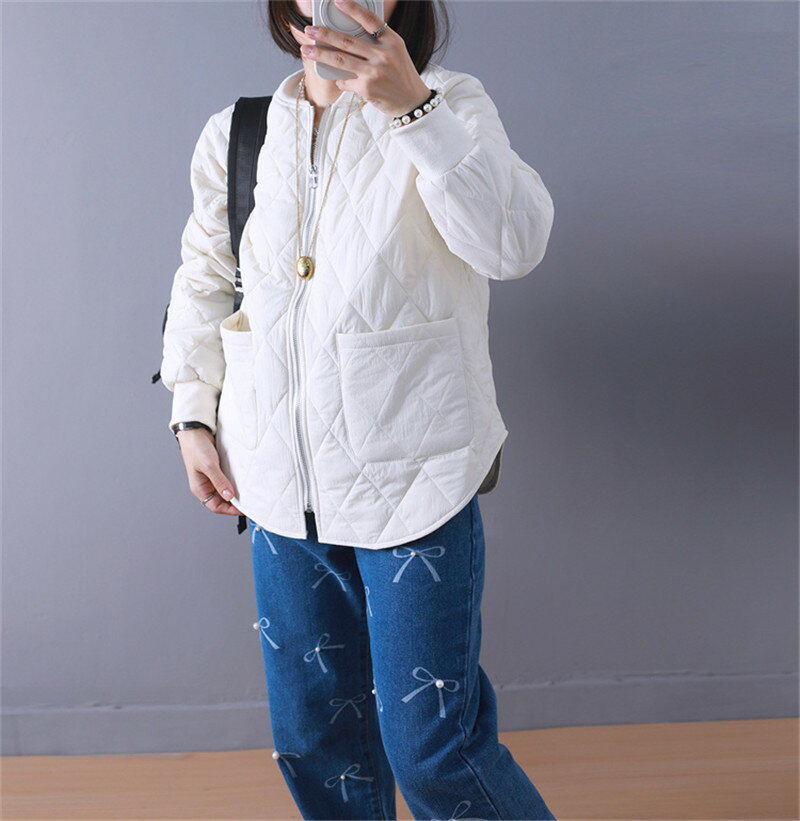 コート ジャケット レディース キルティングコートアウター レディース ノーカラー キルティング 撥水おすすめ おしゃれ ブラック フリーサイズ