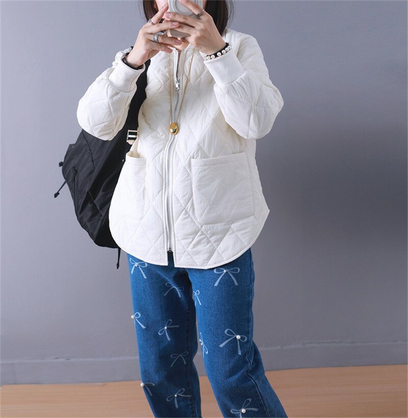 コート ジャケット レディース キルティングコートアウター レディース ノーカラー キルティング 撥水おすすめ おしゃれ ブラック フリーサイズ