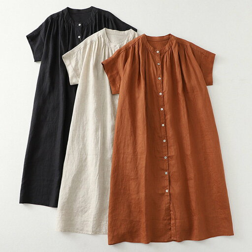 シャツワンピース 半袖 レディース シャツワンピ ワンピース ロングシャツ 無地 シンプル カジュアル 綿麻風 クルーネック 前開き ボダン付き 夏 夏服 夏物 オシャレ きれいめ シャツワンピース 半袖 レディース シャツワンピ ワンピース ロングシャツ 無地 シンプル カジュアル 綿麻風 クルーネック 前開き ボダン付き 夏 夏服 夏物 オシャレ きれいめ
