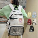 痛リュック 痛バッグ 痛バ 推し活バッグ リュック レディース クリア クリアバッグ 推しバッグ 推し活 見せバッグ 透明窓 可愛 かわいい おしゃれ ヲタク ...