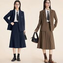2点セット スーツ レディース セットアップ スカートスーツ ビジネススーツ フォーマル スーツセット 面接 仕事 ビジネス 事務服 就活 OL オトナ 大学生...