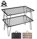 GENERIC OUTDOOR フィールドラック 2点ケースセット マットブラック F002TB アウトドフィールドラック アイアンラック アウトドアテーブル ...