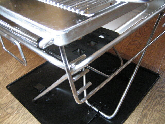 ★焚火台★Lサイズ★炭床＆グリル＆ブリッジ＆プレート＆ケース★フルセット★BBQコンロ★折り畳み焚き火台★バーベキューコンロ★ポータブル焚き火台セット★ポータブルバーベキューコンロ★通販格安セール情報　楽天　通販