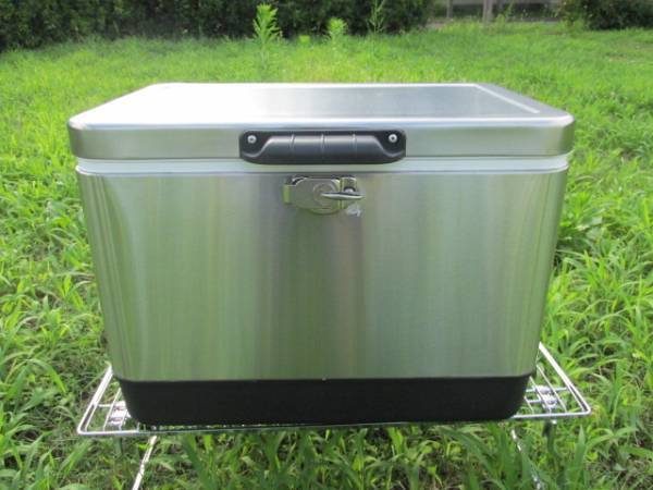 ★ステンレスクーラーボックス★29L★ミドルSIZE★スチールベルトクーラー★ステンレス仕上げ★キャンプ★アウトドア★クーラーボックス★通販格安セール情報 楽天 通販