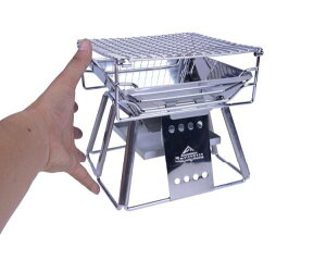 ★世界最小★CAMPING MOON★手の平サイズ★ミニBBQコンロ★ミニ焚火台★3段高さ調整★収納バッグ付★送料無料★ソロキャンプ★X-MINI★通販格安セール情報 楽天 通販