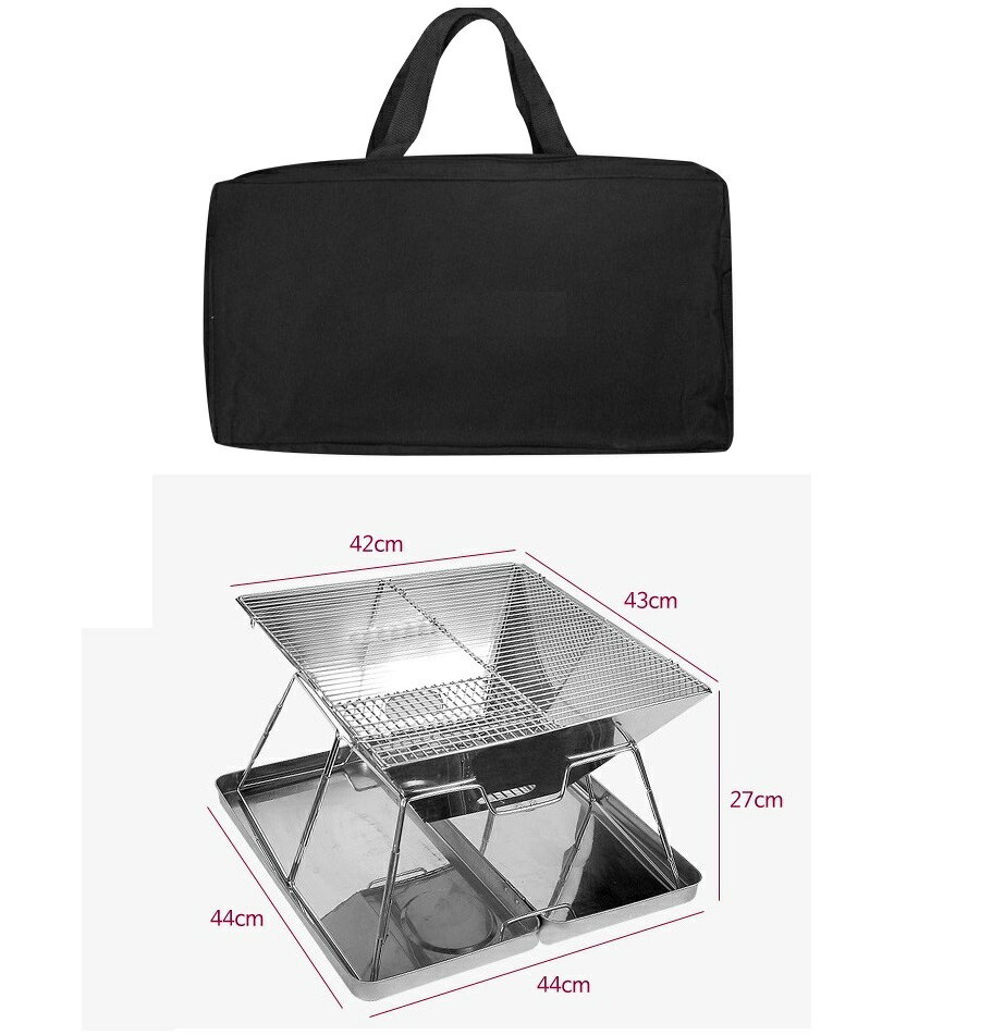 BBQグリル★BIG★BAG&ケース付★折り畳み式★焚火台★通販格安セール情報 楽天 通販