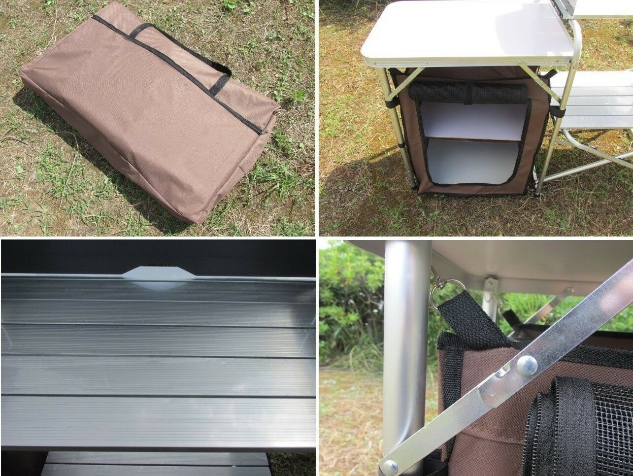 ★EURO STYLE CAMP★フォールディング★折畳キッチンテーブル★キャンピングクッキングテーブル★キャンプ調理台★ホワイト★通販格安セール情報 楽天 通販