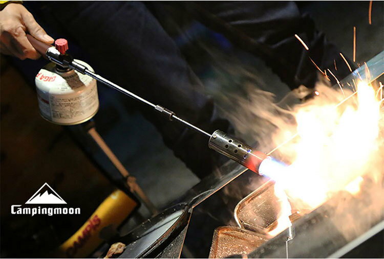 ★CAMPING MOON★ファイヤーマン★ギガパワー2WAYトーチ★OD缶からCD缶変換アダプター付★収納ケース付★送料無料★