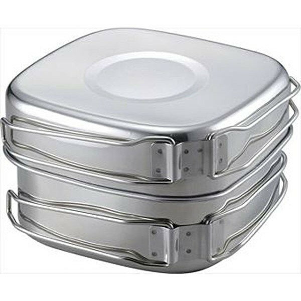 ★キャンプ★ステンレスクッカー★角型7点セット★ケース付★食器セット★通販格安セール情報 楽天 通販